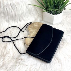Valerie Stevens Velvet crossbody Purse NEW